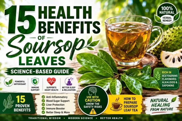 15 Health Benefits of Soursop Leaves: Science-Based Guide 15 health benefits of soursop leaves image