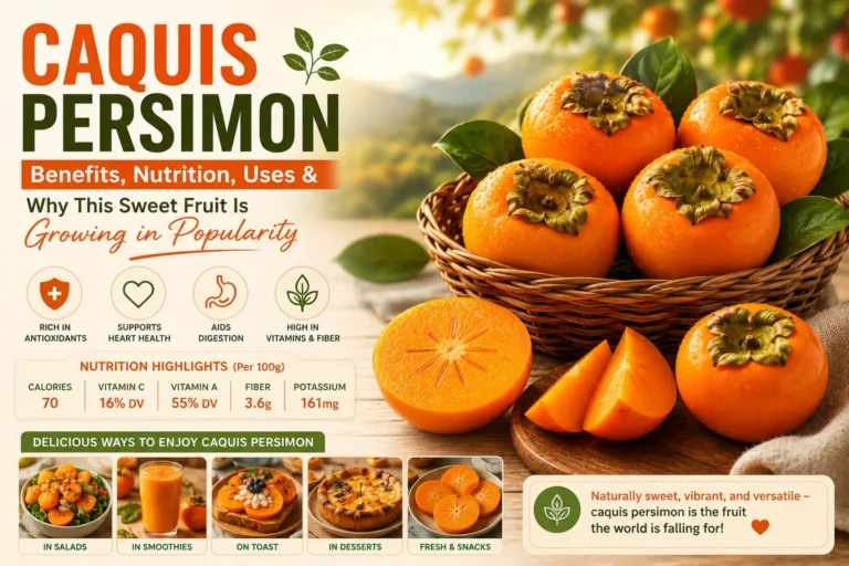 Caquis Persimon: Benefits, Nutrition, Uses & Why This Sweet Fruit Is Growing in Popularity
