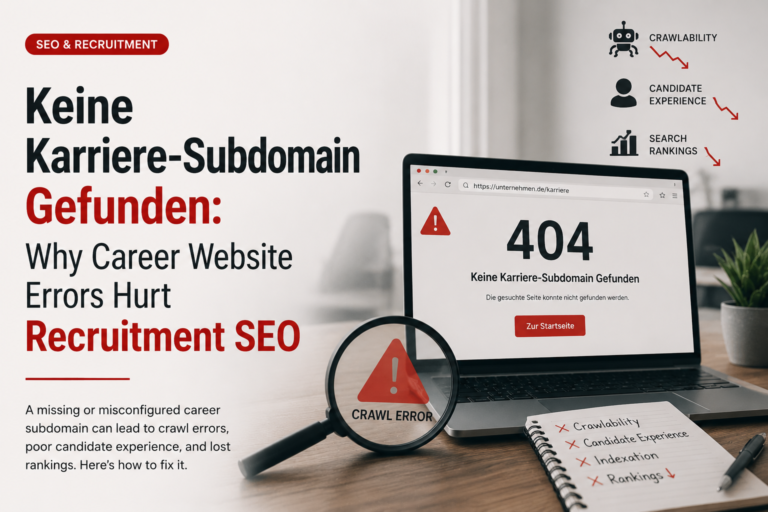 Keine Karriere-Subdomain Gefunden: Why Career Website Errors Hurt Recruitment SEO