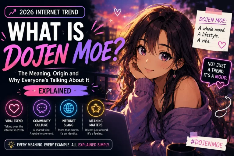 What Is Dojen Moe? Meaning, Origin, Aesthetic Trend & Internet Culture Explained (2026 Guide) What Is Dojen Moe? The 2026 Internet Trend and Meaning Explained