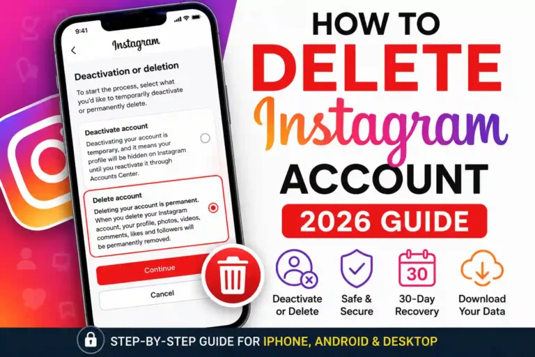 how to delete Instagram account image