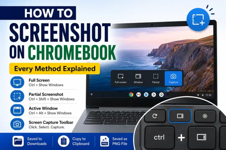 how to screenshot on Chromebook image