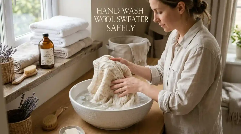 how to wash wool sweater image