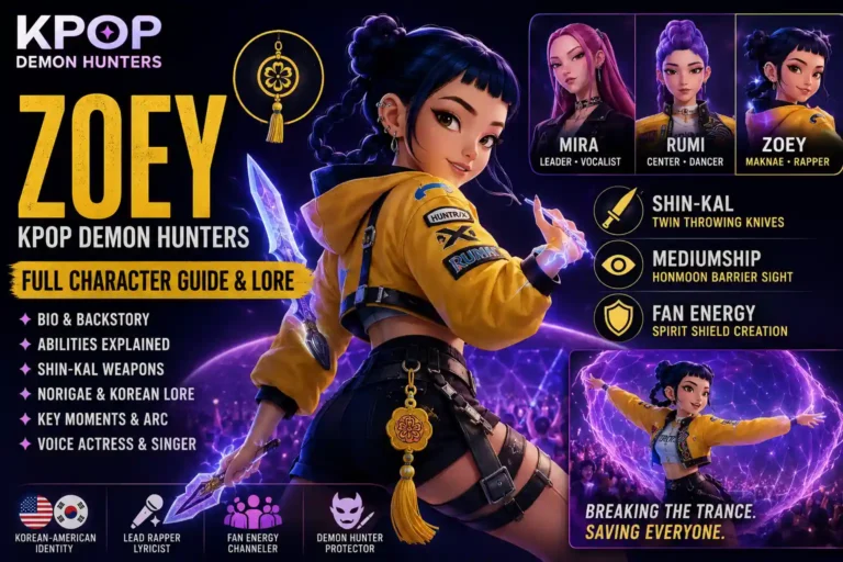 Zoey KPop Demon Hunters: Full Character Guide & Lore zoey kpop demon hunters image