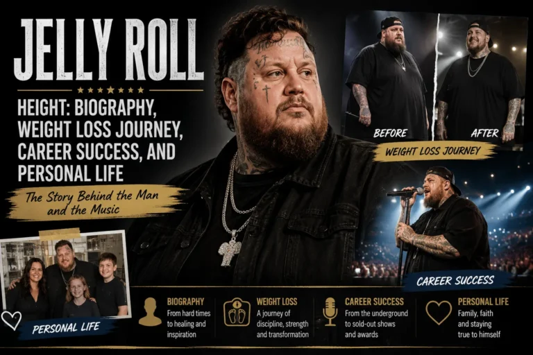 Jelly Roll Height: Biography, Weight Loss Journey, Career Success, and Personal Life