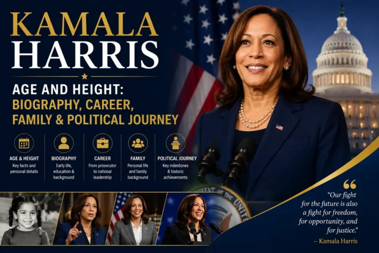 Kamala Harris Age and Height: Biography, Career, Family & Political Journey Kamala Harris Age and Height: Biography, Career, Family & Political Journey