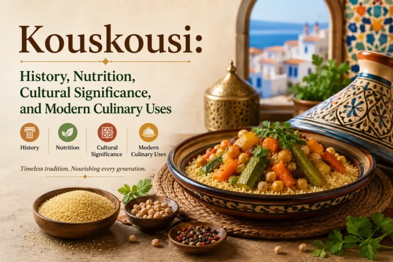 Kouskousi: History, Nutrition, Cultural Significance, and Modern Culinary Uses