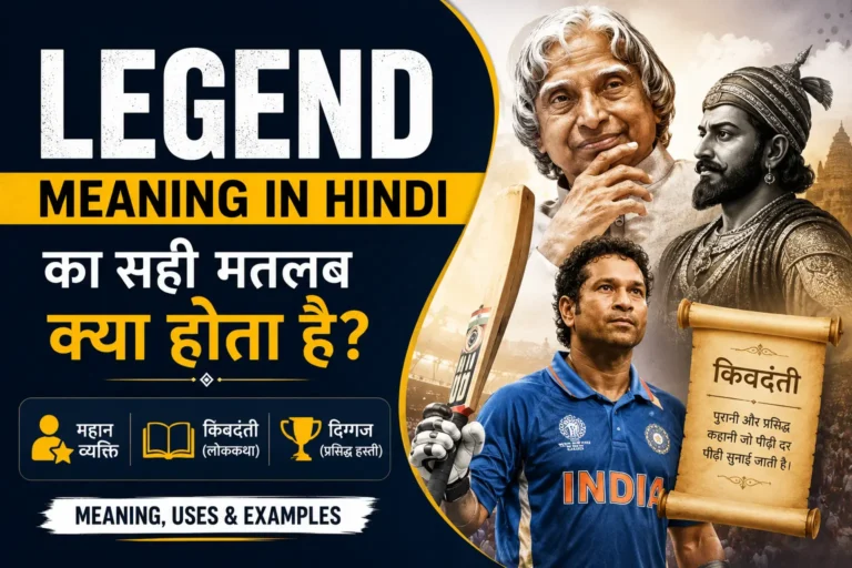 Legend Meaning in Hindi
