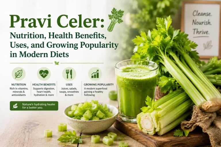 Pravi Celer: Nutrition, Health Benefits, Uses, and Growing Popularity in Modern Diets