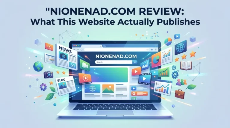 Nionenad.com Review: What This Website Actually Publishes